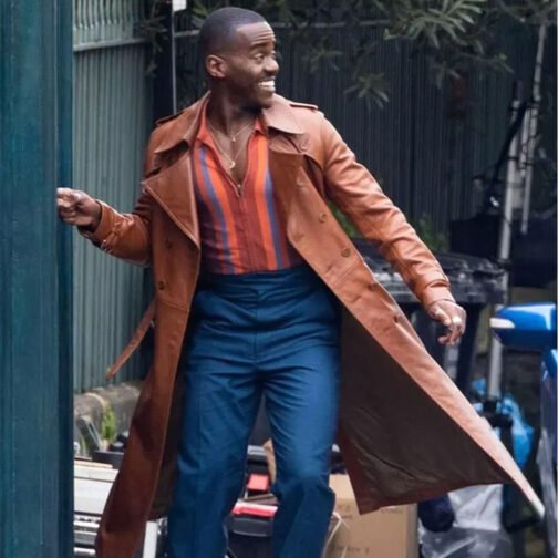 Doctor Who Fifteenth Doctor Leather Coat - Image 16