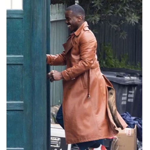 Doctor Who Fifteenth Doctor Leather Coat - Image 18