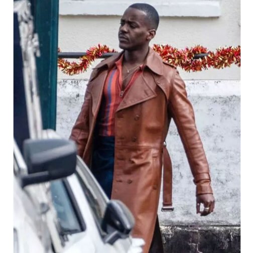 Doctor Who Fifteenth Doctor Leather Coat - Image 19