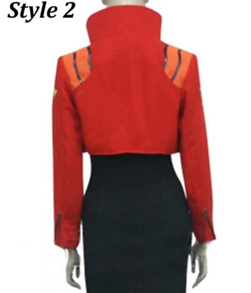 Misato Katsuragi Neon Genesis Evangelion Cropped Jacket - Image 5