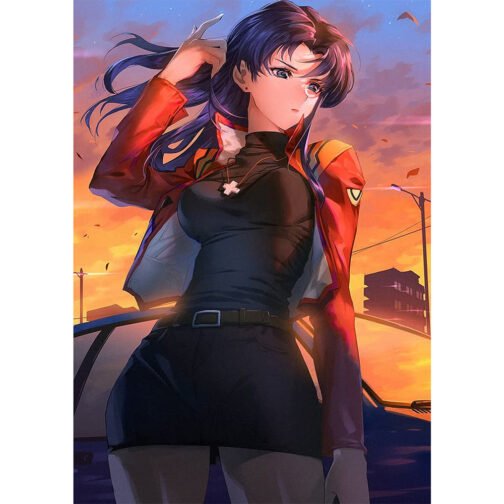 Misato Katsuragi Neon Genesis Evangelion Cropped Jacket - Image 13