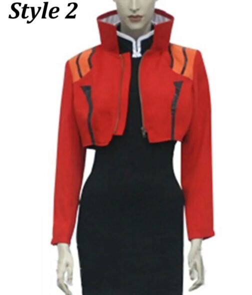 Misato Katsuragi Neon Genesis Evangelion Cropped Jacket - Image 2