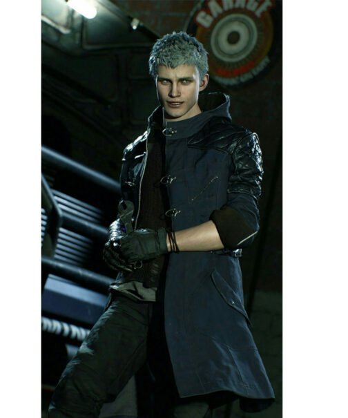 Nero Devil May Cry 5 Denim Coat with Hood - Image 6