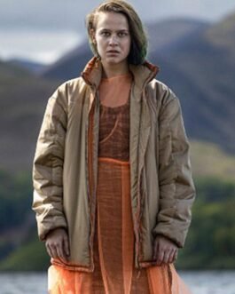 The Rising Clara Rugaard Puffer Brown Jacket