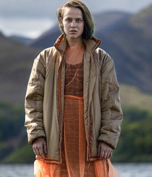 The Rising Clara Rugaard Puffer Brown Jacket