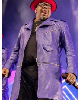 New Edition Legacy Tour Purple Leather Coat