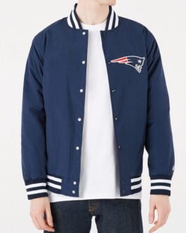 New England Patriots Bomber Blue Jacket