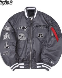 New England Patriots Blue Bomber Jacket