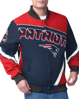 New England Patriots Maximum Racing Navy Jacket