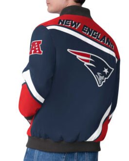 New England Patriots Maximum Racing Navy Jacket