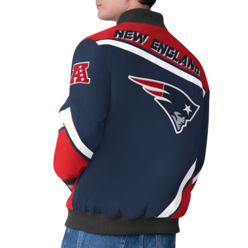 New England Patriots Maximum Racing Navy Jacket - Image 2