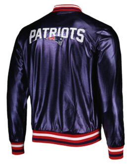 New England Patriots Metallic Navy Jacket