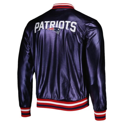 New England Patriots Metallic Navy Jacket - Image 2