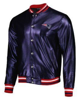 New England Patriots Metallic Navy Jacket