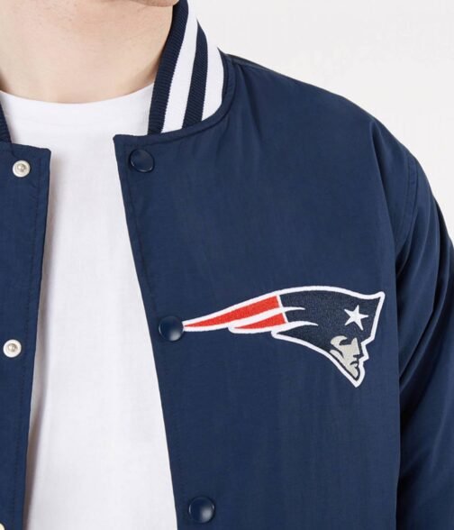 New England Patriots Bomber Blue Jacket - Image 8