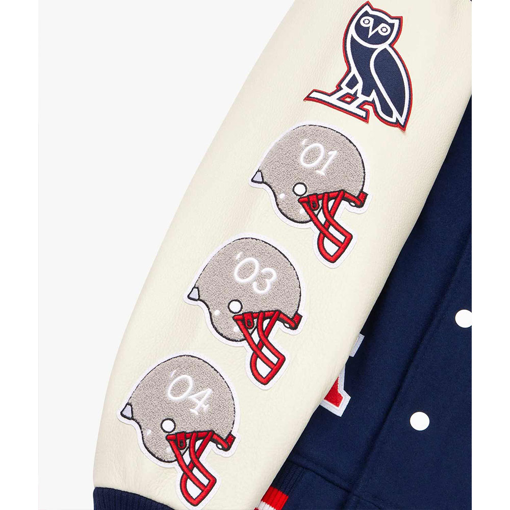 OVO New England Patriots Varsity Jacket - Image 7