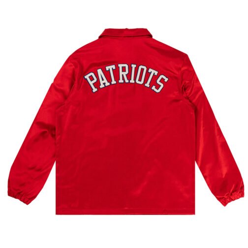 New England Patriots Red Satin Windbreaker - Image 2