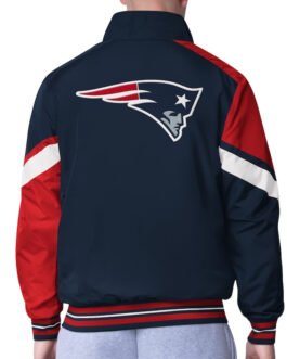 New England Patriots Strong Arm Navy Full-Zip Jacket