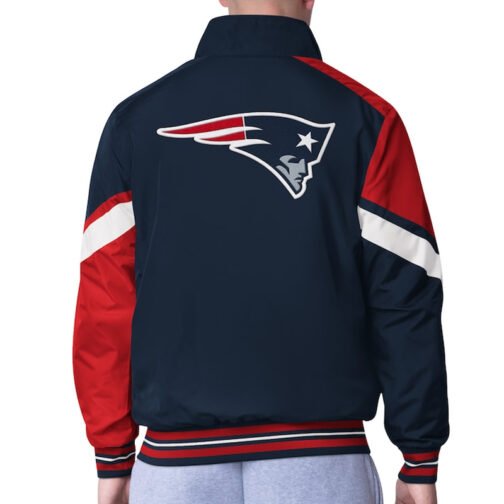 New England Patriots Strong Arm Navy Full-Zip Jacket - Image 2