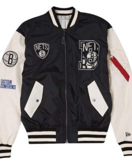 Brooklyn Nets New Era Bomber Jacket