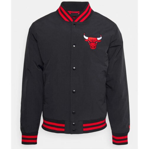 New Era Chicago Bulls Team Logo Nylon Jacket - Image 3
