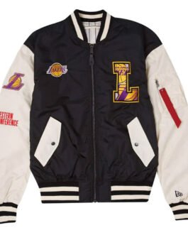 Los Angeles Lakers New Era Bomber Jacket