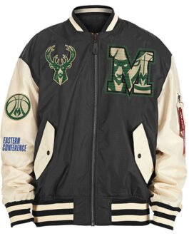 Milwaukee Bucks New Era Bomber Jacket