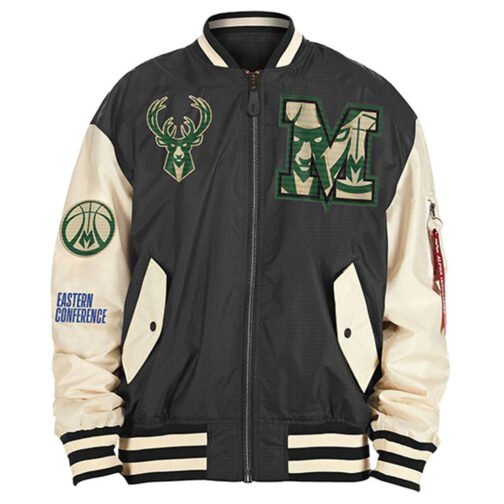 Milwaukee Bucks New Era Bomber Jacket