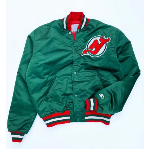 New Jersey Devils 90’s Green Jacket - Image 2