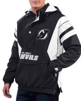 Home Team New Jersey Devils Half-Zip Hoodie Jacket
