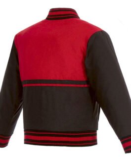 Black/Red New Jersey Devils Youth Poly-Twill Jacket