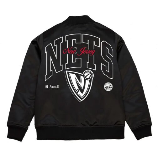 New Jersey Nets Full-Zip Bomber Jacket - Image 2