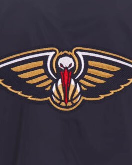 New Orleans Pelicans Nylon Navy Bomber Lightweight Jacket