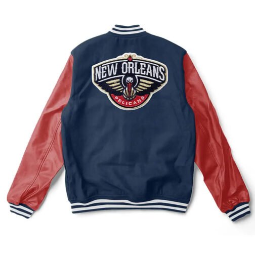 New Orleans Pelicans Letterman Jacket - Image 4