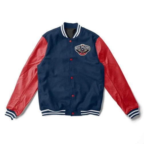 New Orleans Pelicans Letterman Jacket - Image 2