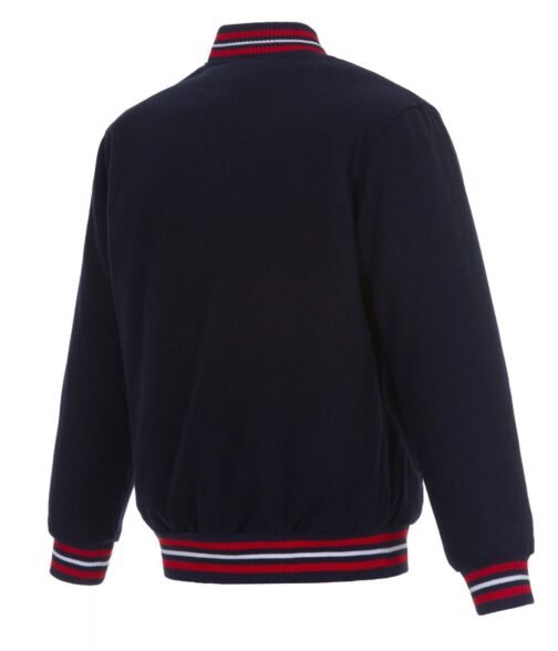 Varsity New Orleans Pelicans Navy Blue Wool Jacket - Image 2