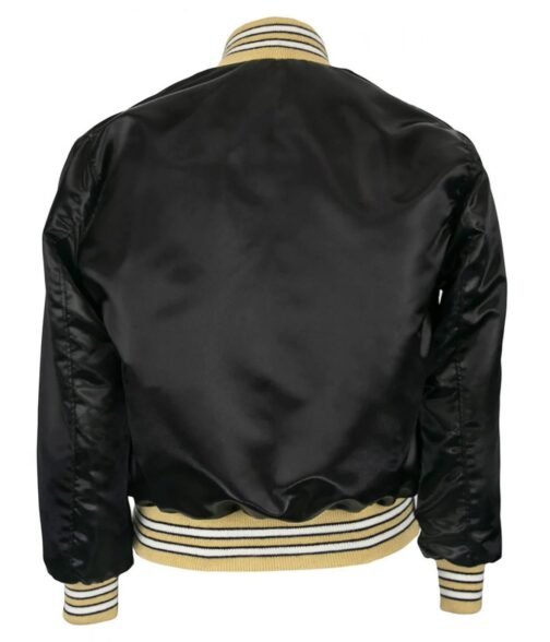 1968 New Orleans Saints Satin Black Jacket - Image 2
