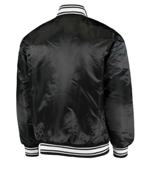 Locker Room New Orleans Saints Black Satin Jacket - Image 2
