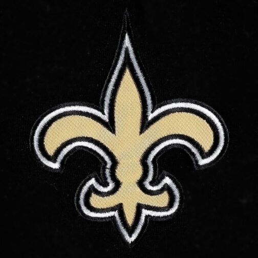 New Orleans Saints Black Varsity Hooded Jacket - Image 4