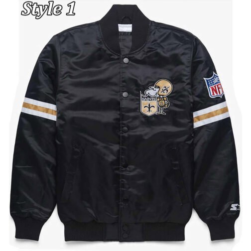 NFL New Orleans Saints Black Jacket