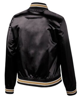 New Orleans Saints Lightweight Black Satin Jacket