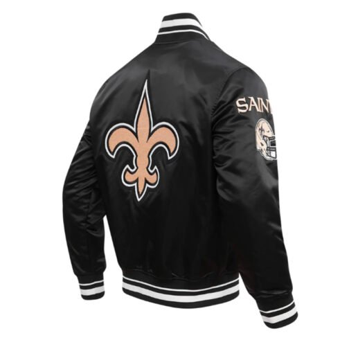 New Orleans Saints Mashup Classic Rib Satin Jacket - Image 4
