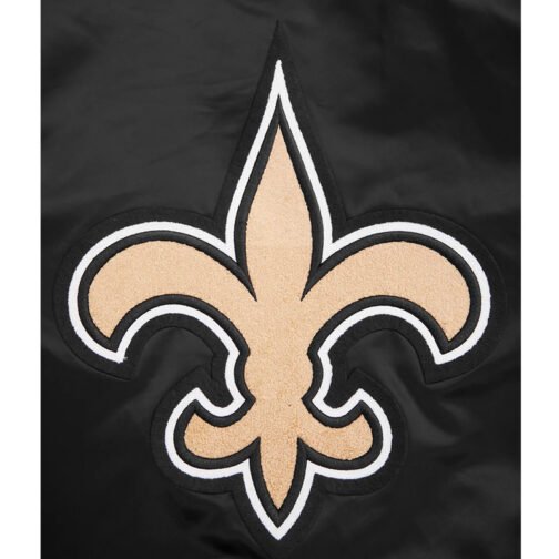 New Orleans Saints Mashup Classic Rib Satin Jacket - Image 8