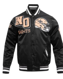 New Orleans Saints Mashup Classic Rib Satin Jacket