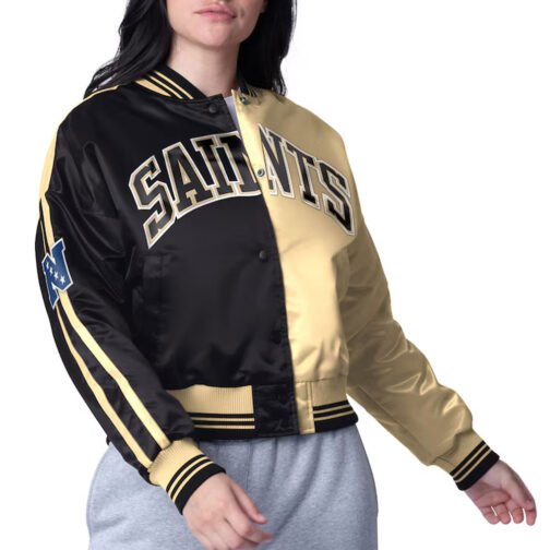 New Orleans Saints Zone Blitz Black/Gold Jacket