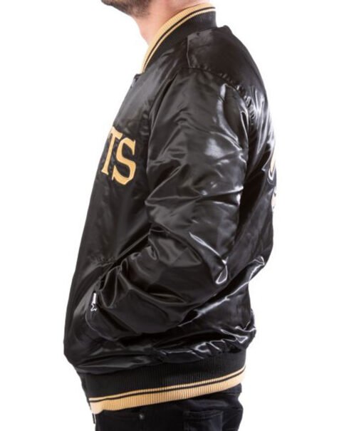New Orleans Saints Starter Satin Jacket - Image 4
