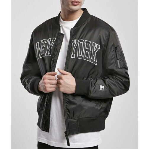 NY Black Bomber Jacket