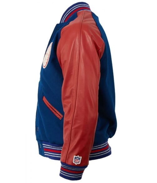 Varsity 1939 NY Giants Blue and Red Jacket - Image 3