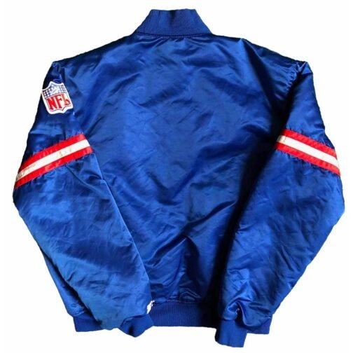 New York Giants 90’s Bomber Blue Jacket - Image 2