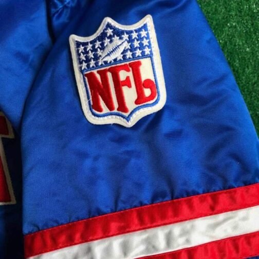 New York Giants 90’s Bomber Blue Jacket - Image 4